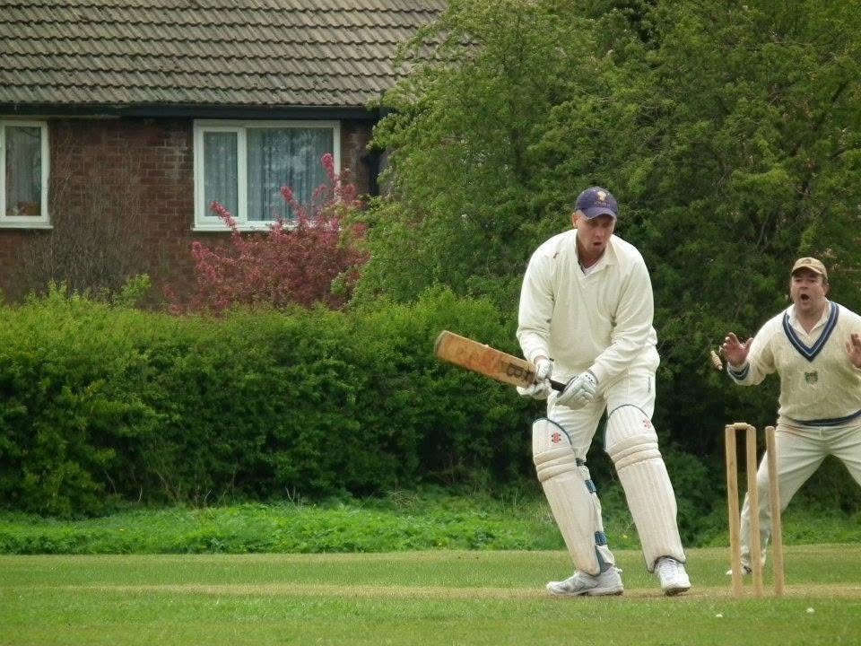 Chris Shenton batting for Audlem CC