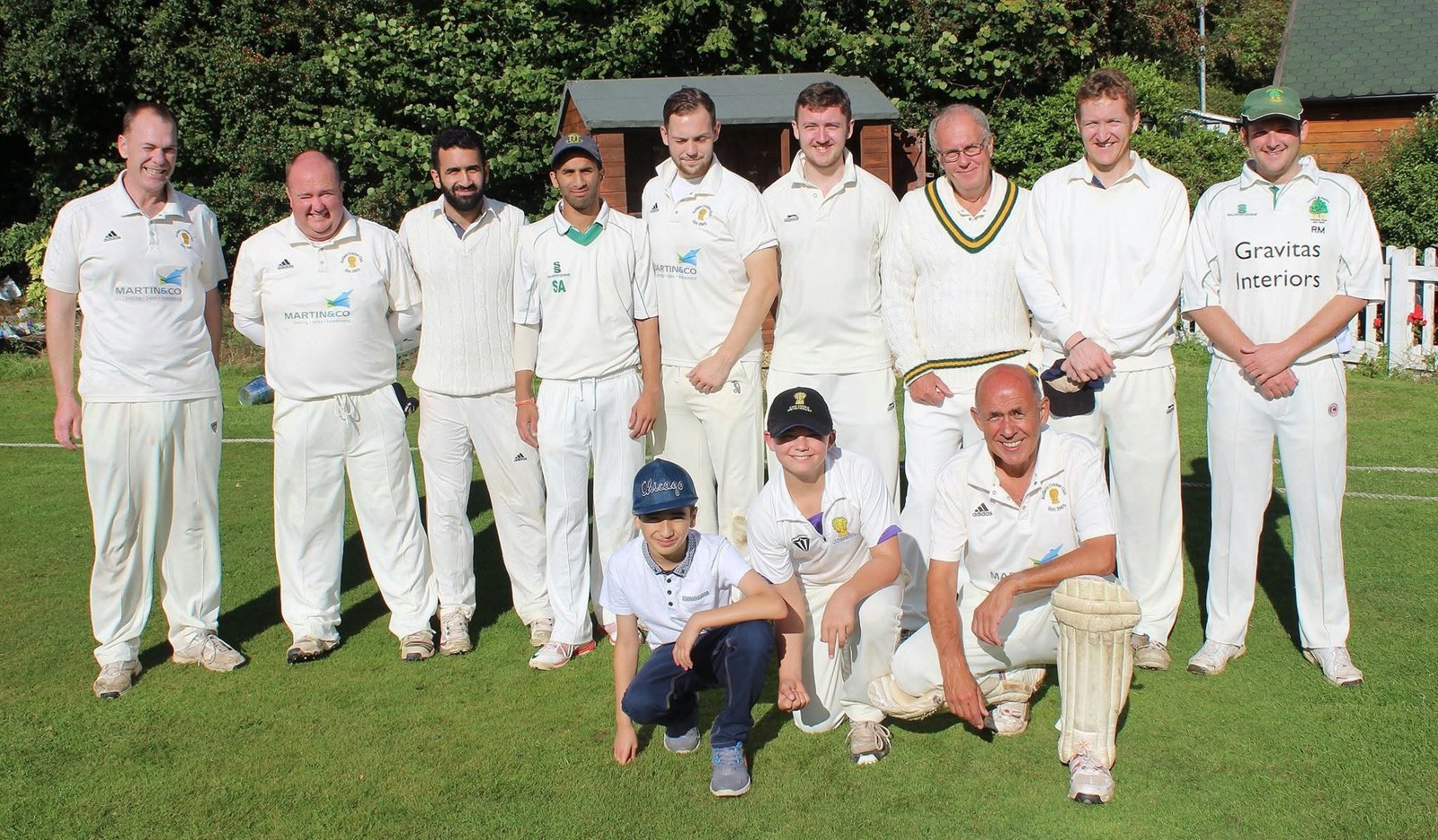 John Wainwright (wearing glasses, back row) with the Audlem side